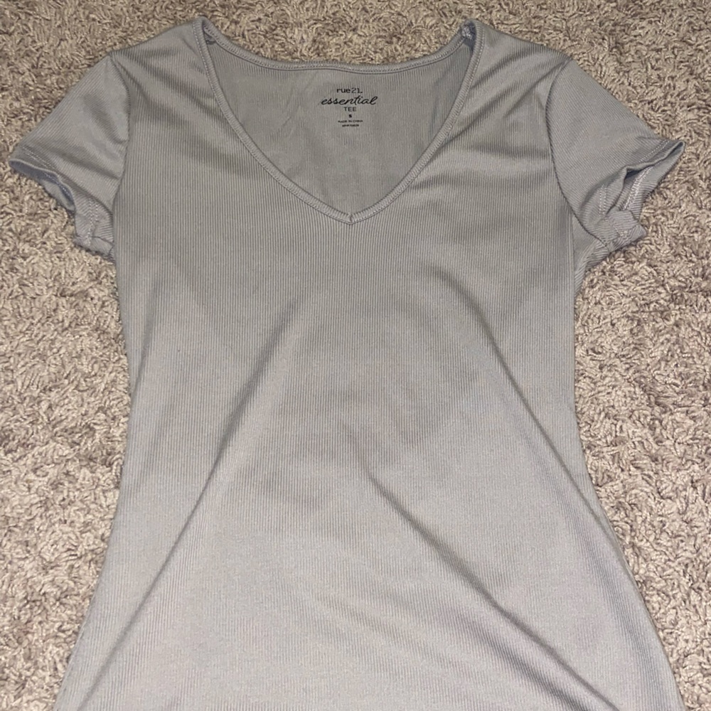 ribbed essentials t-shirt